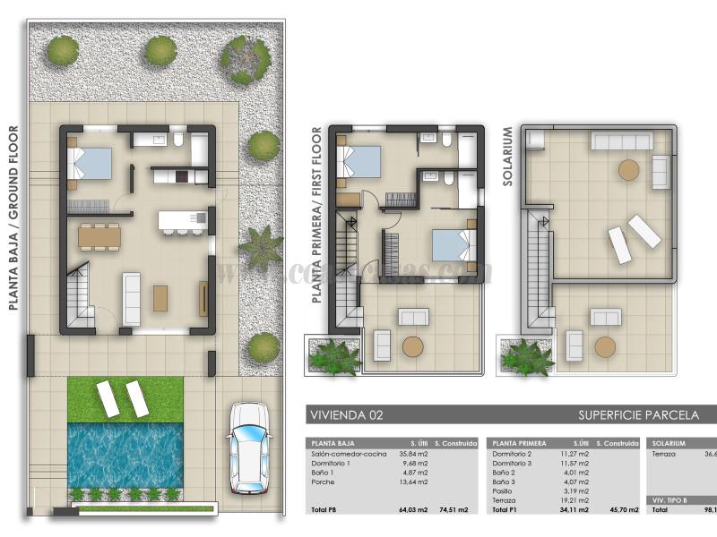 Venta de villa en Pilar de la Horadada