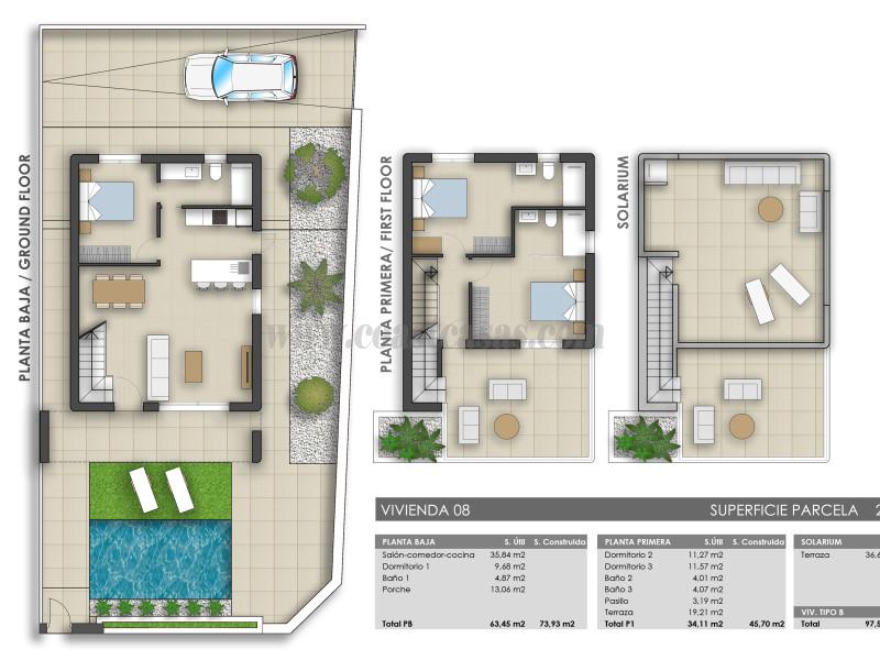 Venta de villa en Pilar de la Horadada