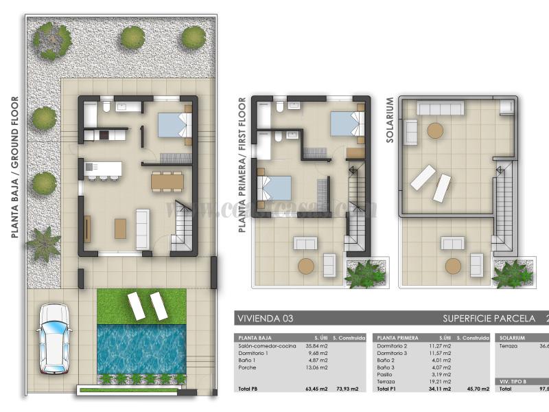 Venta de villa en Pilar de la Horadada