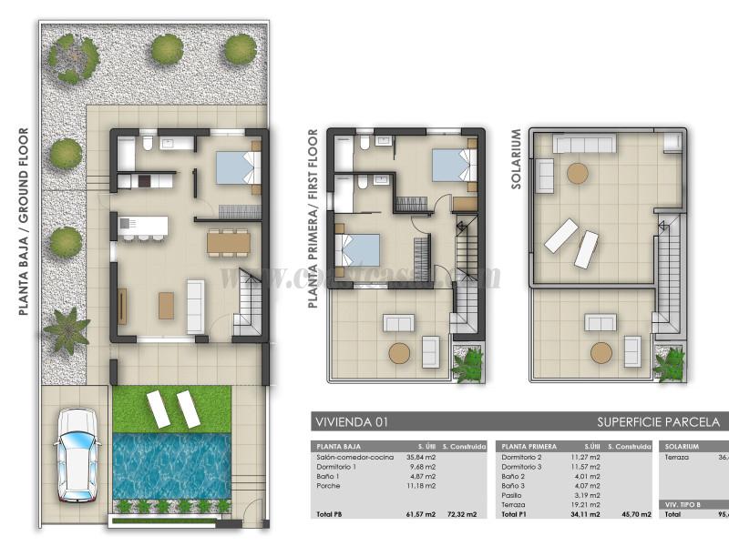 Venta de villa en Pilar de la Horadada