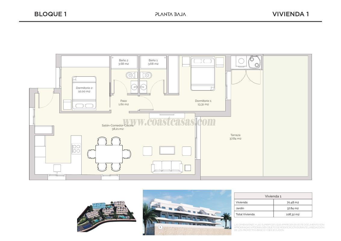 Venta de apartamento en Finestrat