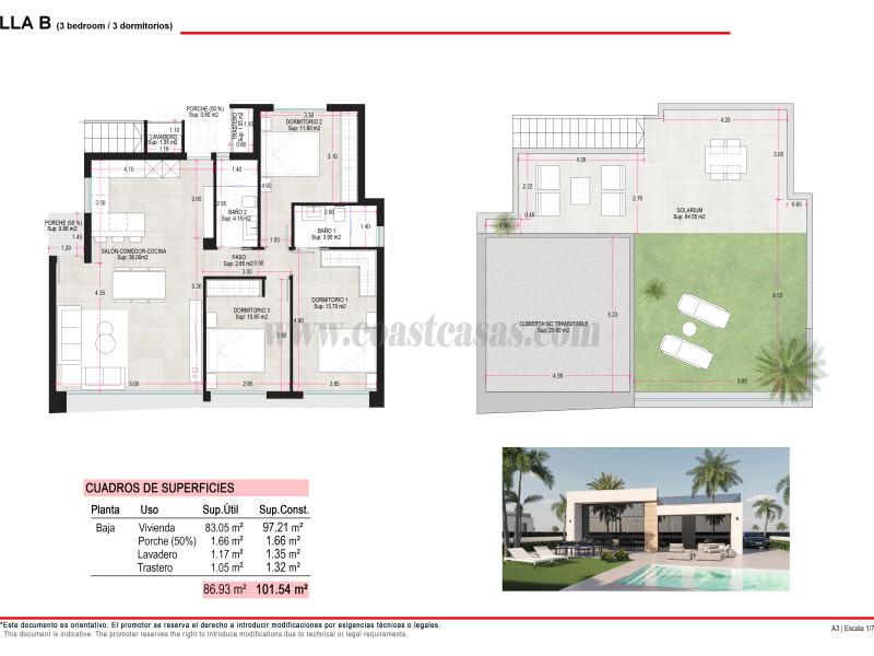 For sale of villa in Alhama de Murcia