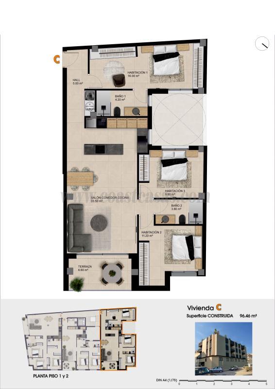 Venta de apartamento en Catral