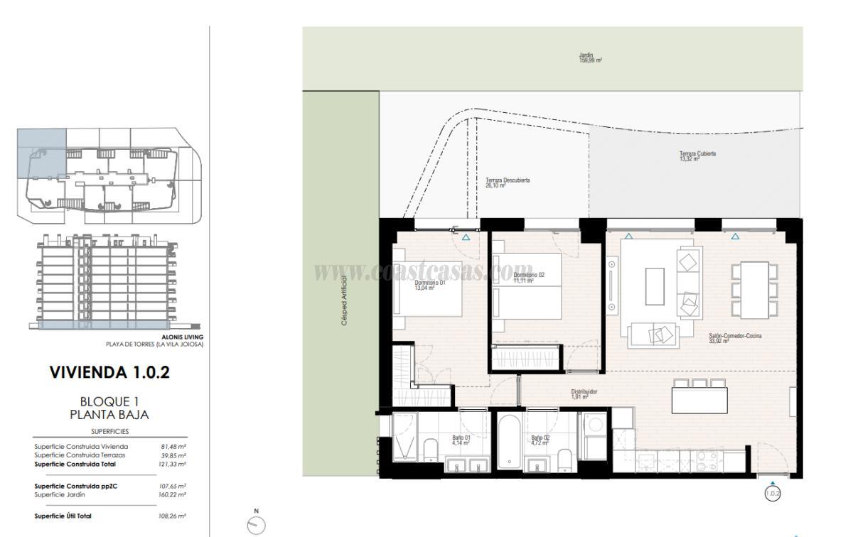 Venta de apartamento en Villajoyosa