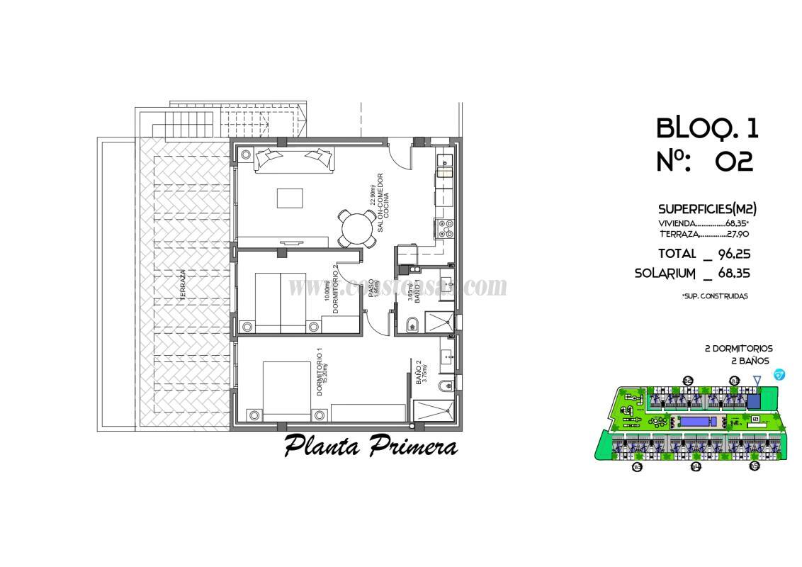 Venta de bungalow en Algorfa