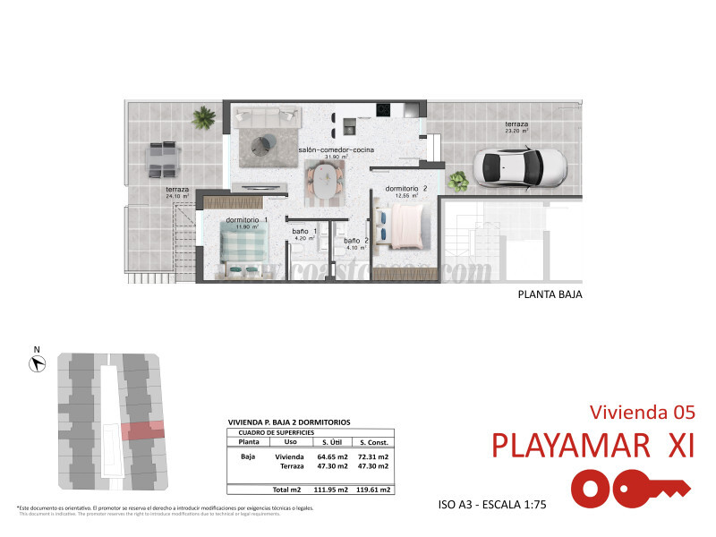 Venta de apartamento en Pilar de la Horadada