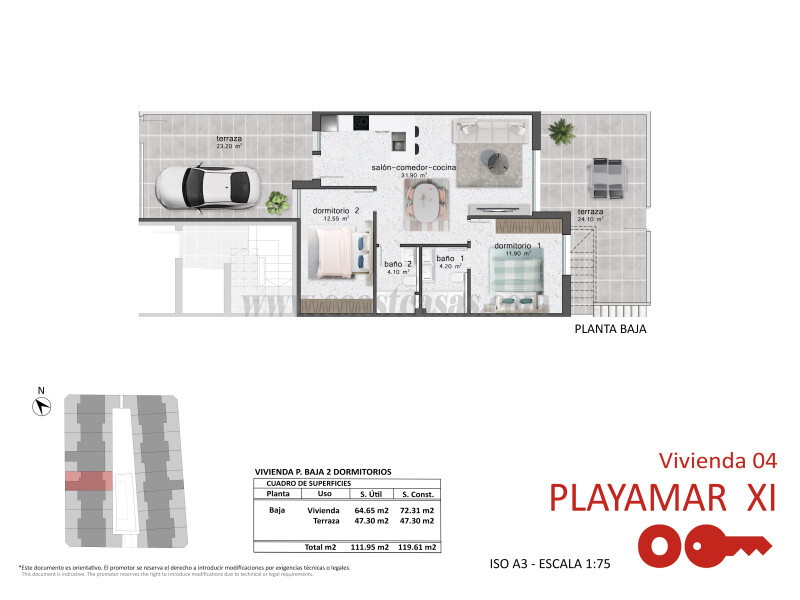 Venta de apartamento en Pilar de la Horadada