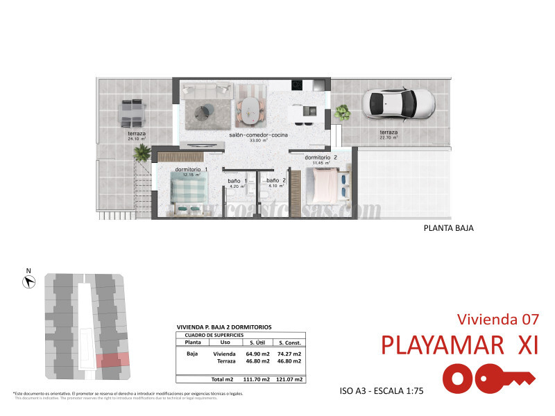 Venta de apartamento en Pilar de la Horadada