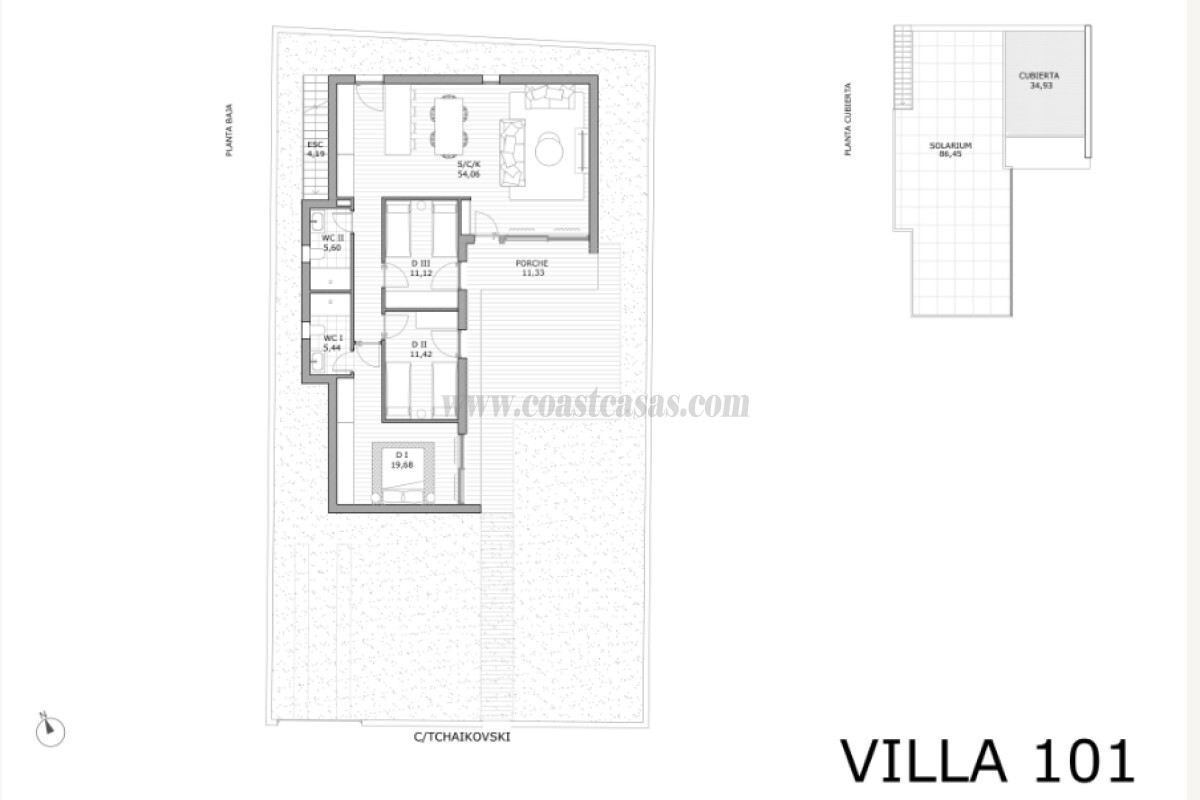 Venta de villa en San Miguel de Salinas