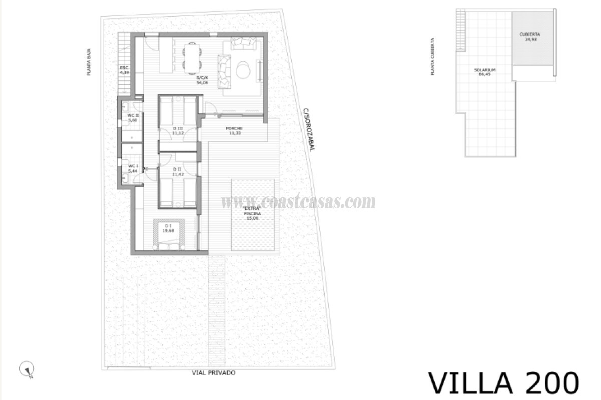 Venta de villa en San Miguel de Salinas