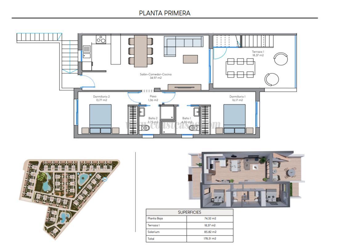 Venta de bungalow en Torrevieja
