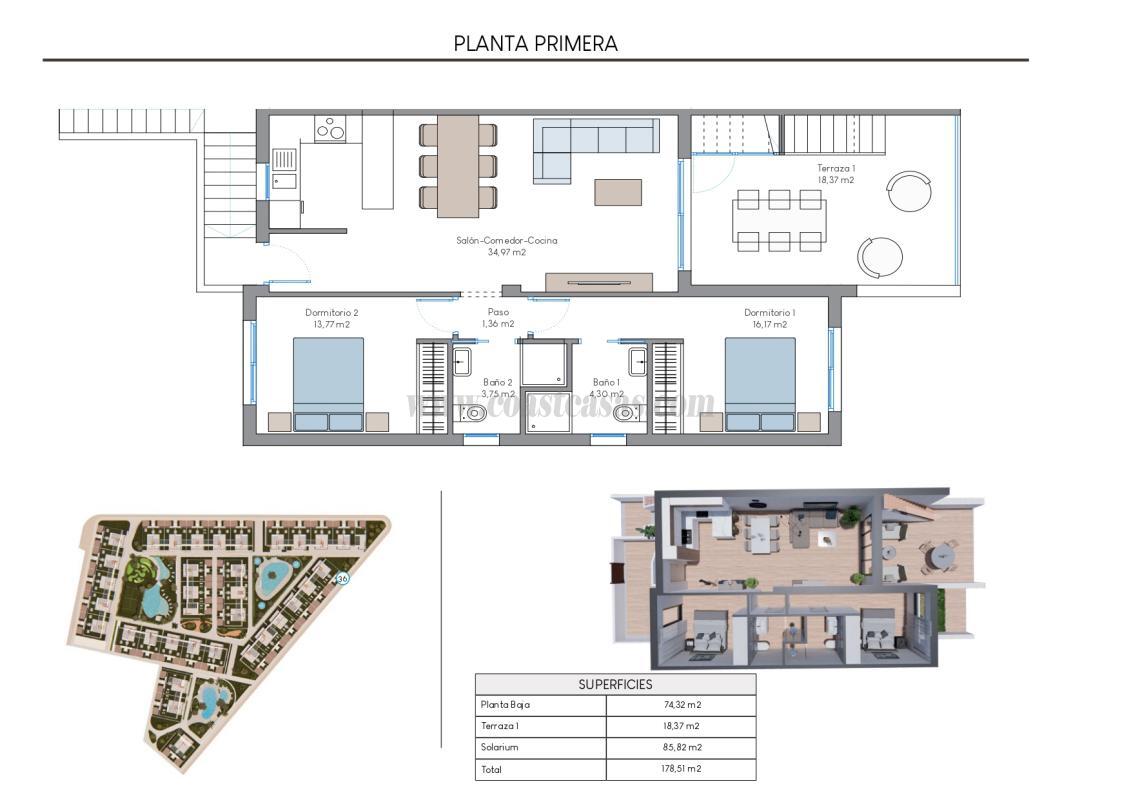 Venta de bungalow en Torrevieja