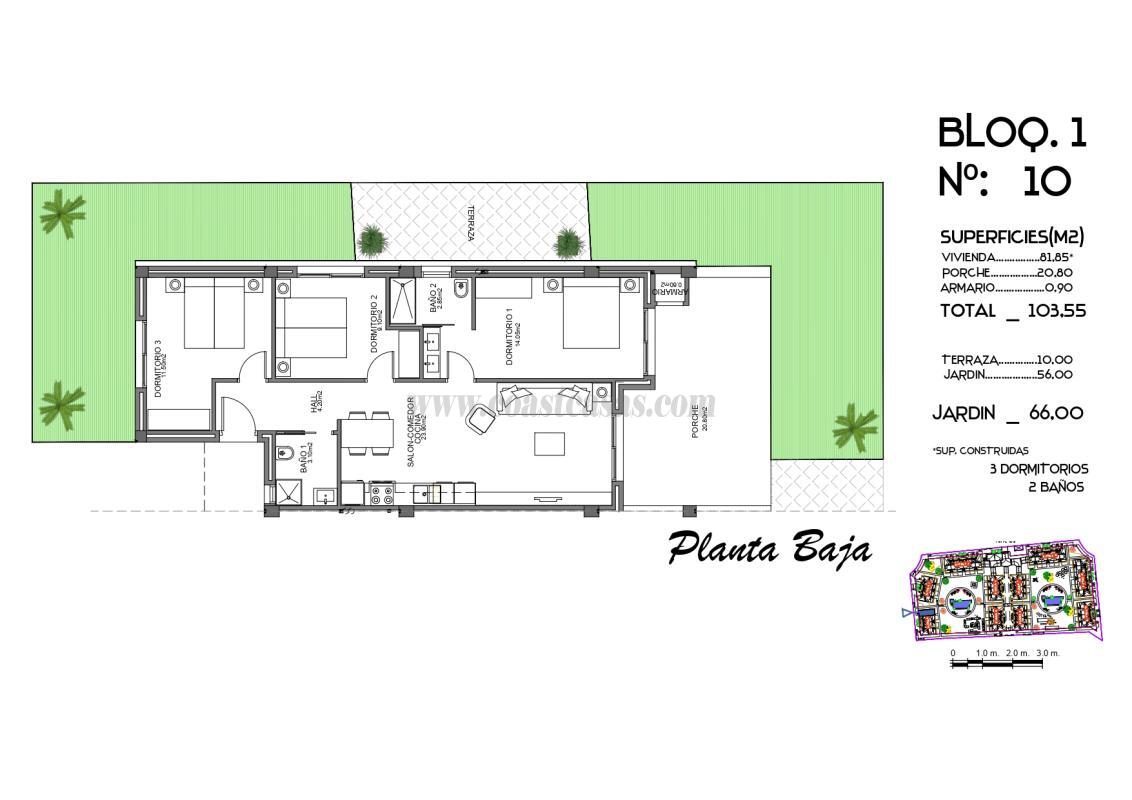 For sale of apartment in Guardamar del Segura