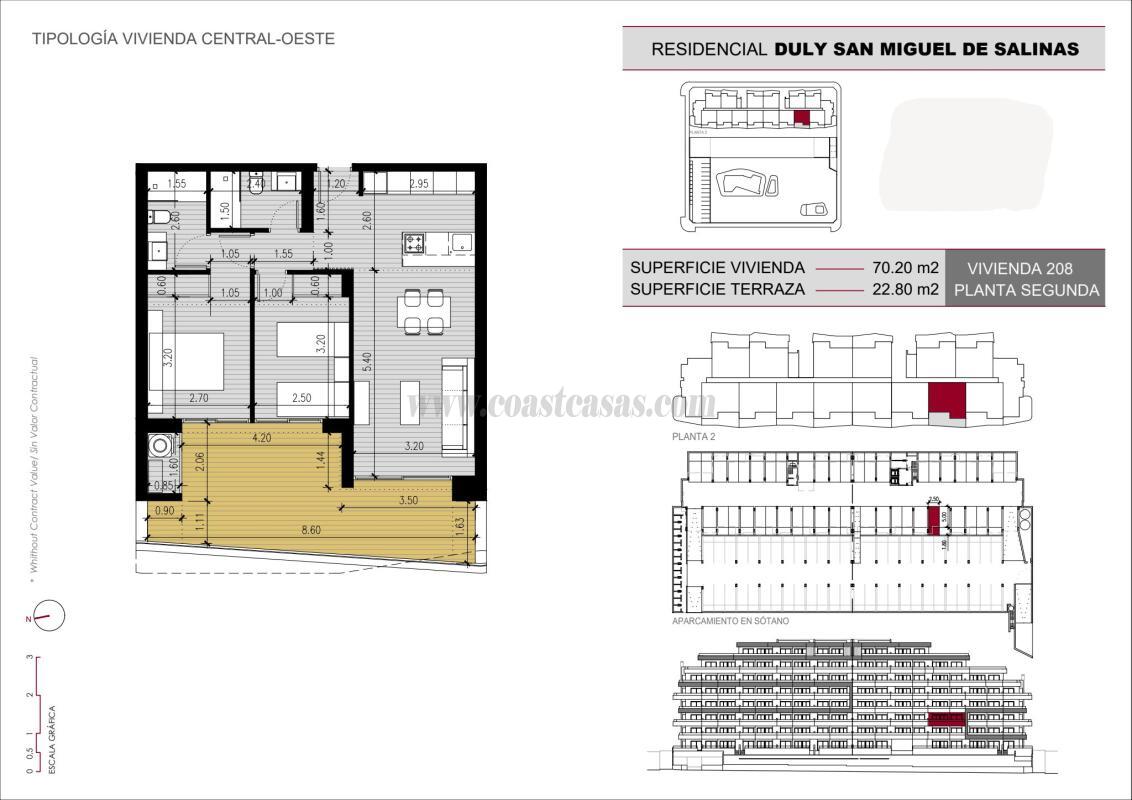 Venta de apartamento en San Miguel de Salinas