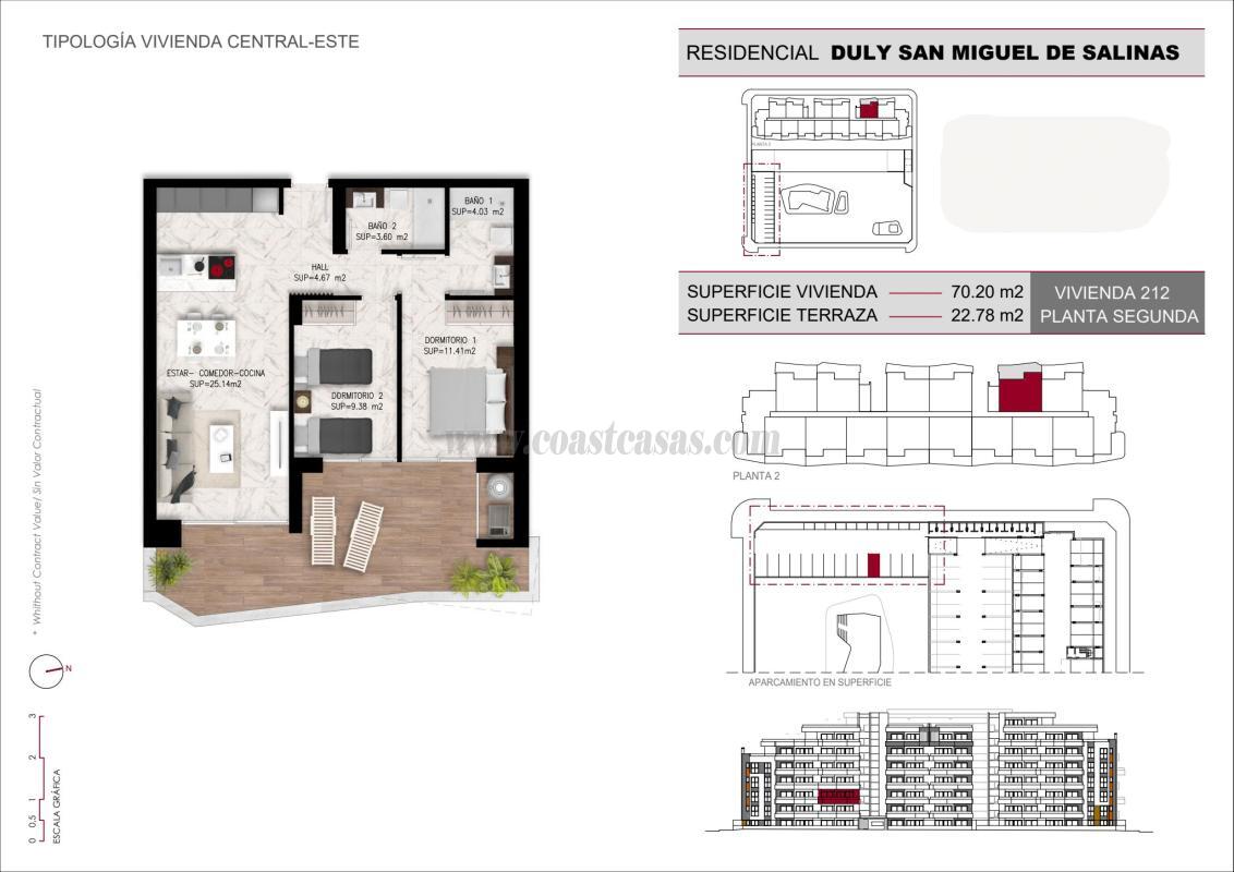 Venta de apartamento en San Miguel de Salinas