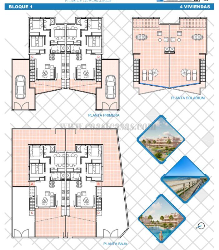 Venta de bungalow en Pilar de la Horadada