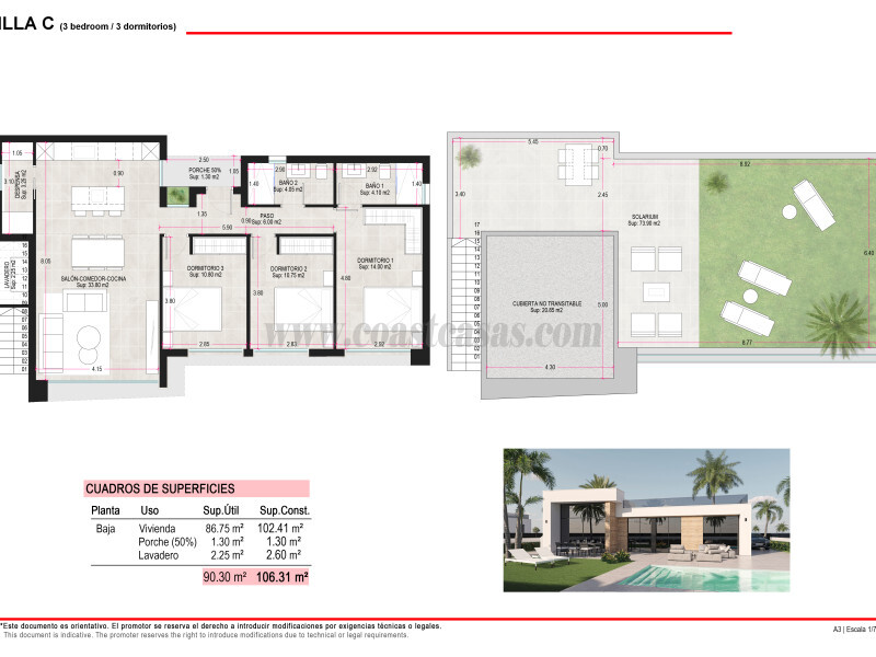 Venta de villa en Alhama de Murcia