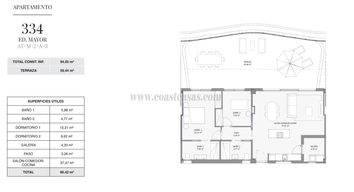 Venta de apartamento en Alfaz del Pi