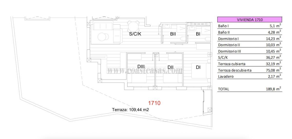 Venta de apartamento en San Miguel de Salinas