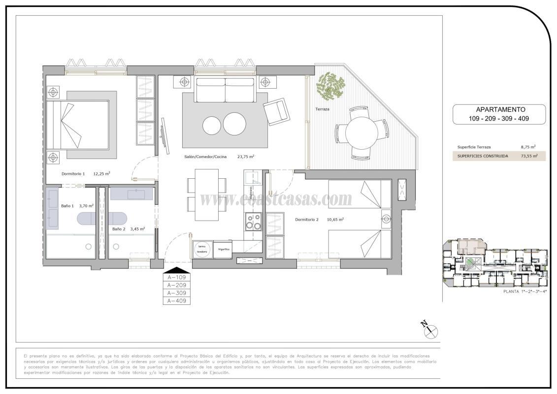 Venta de apartamento en San Pedro del Pinatar