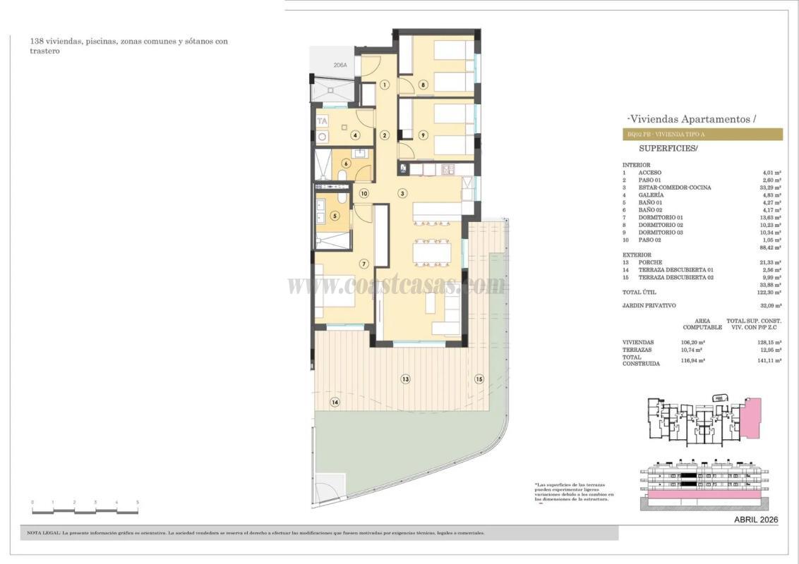 Venta de apartamento en Finestrat