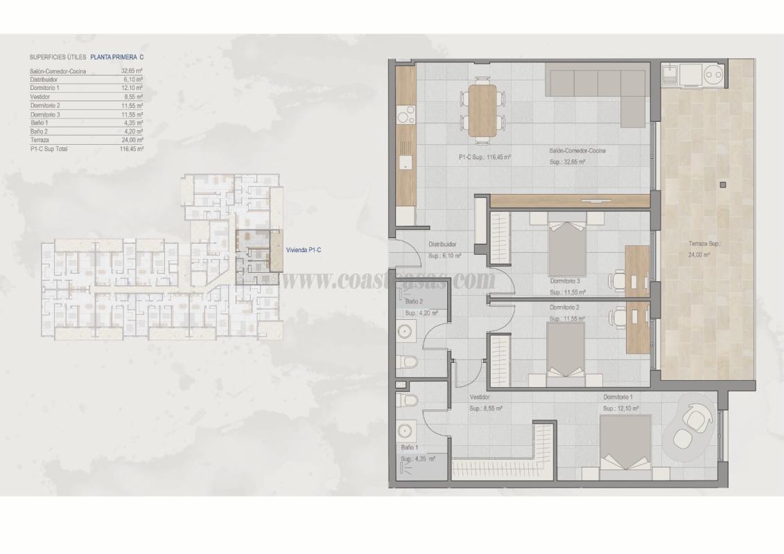 Venta de apartamento en Torre-Pacheco