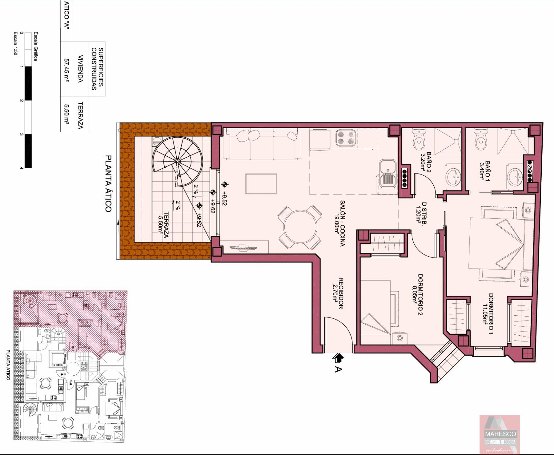 For sale of penthouse in Fuengirola
