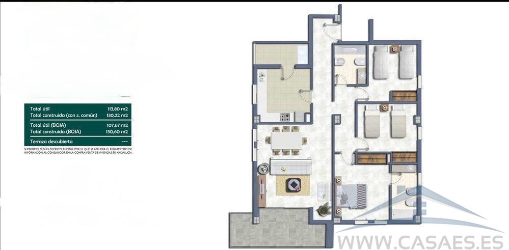 Venta de piso en Almerimar