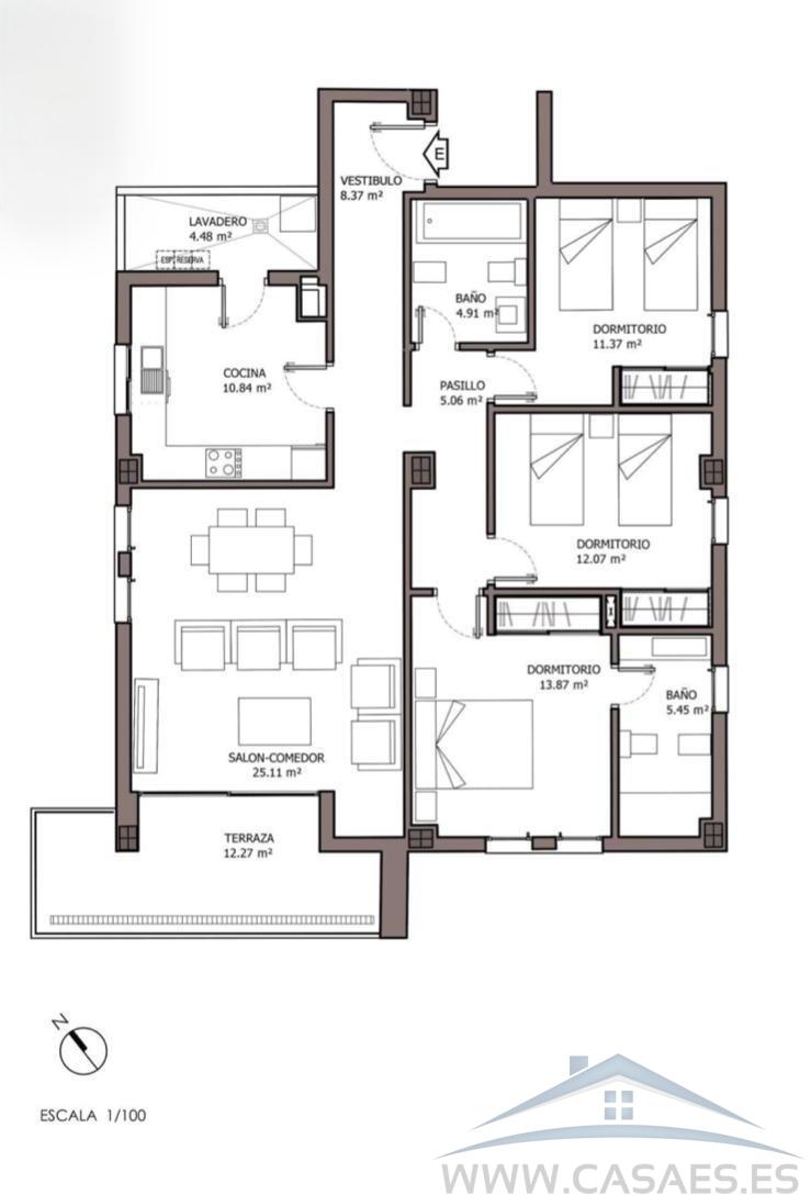 Venta de piso en Almerimar