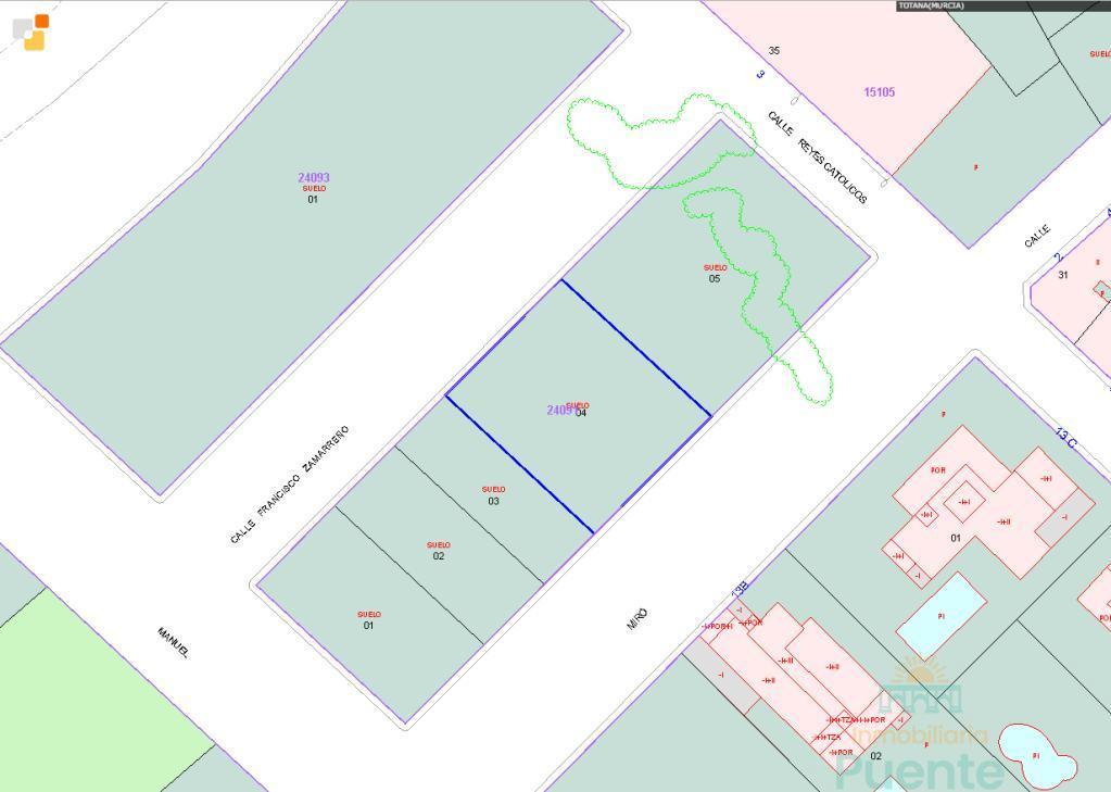 For sale of land in Totana