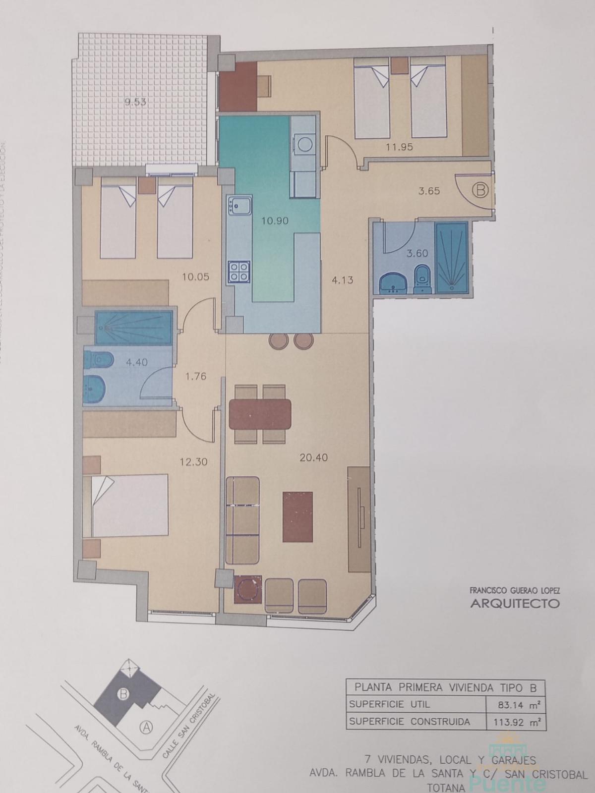 For sale of flat in Totana