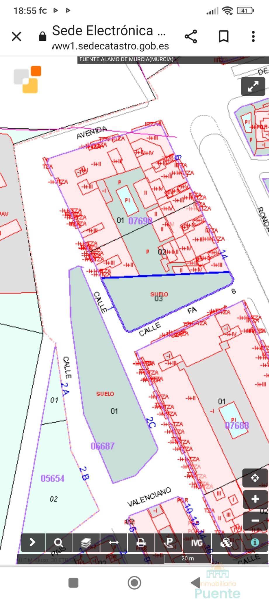 For sale of land in Fuente Álamo de Murcia