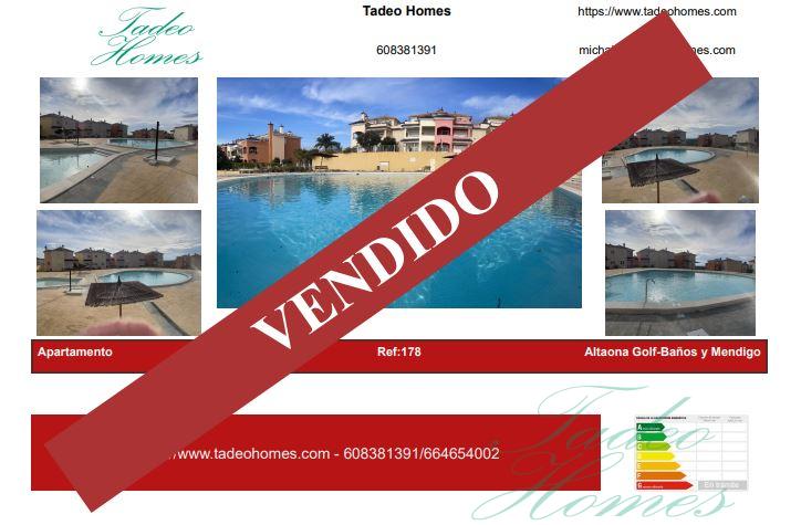 For sale of apartment in Baños y Mendigo