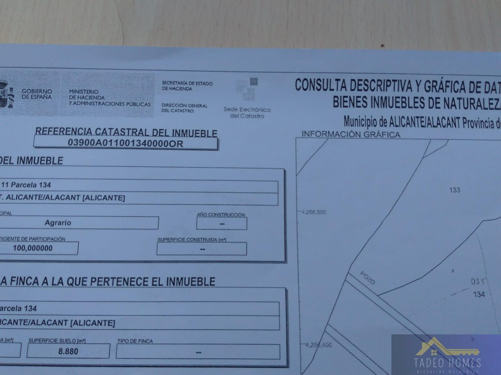 For sale of land in San Vicente del Raspeig