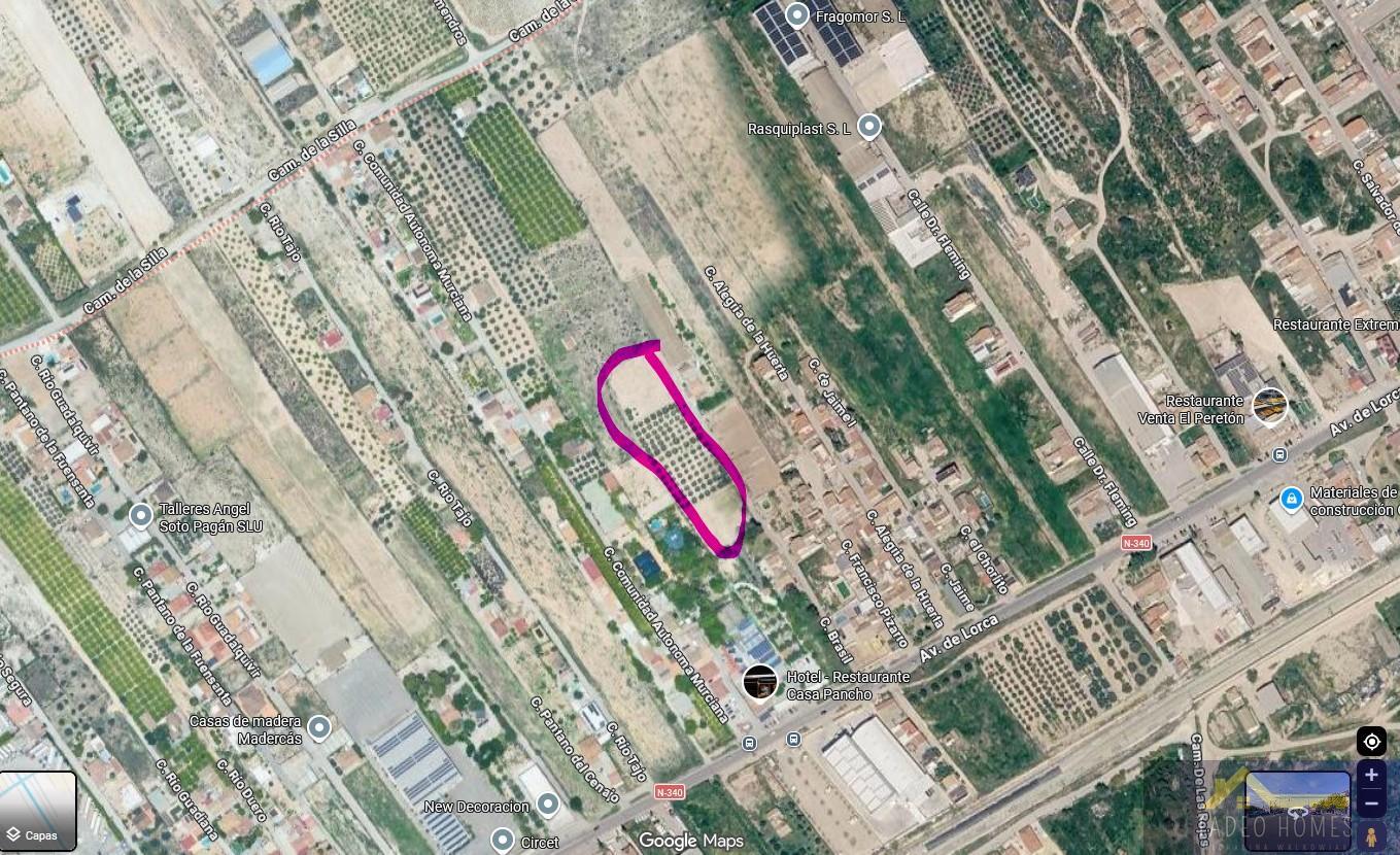 Venta de terreno en Sangonera la Seca