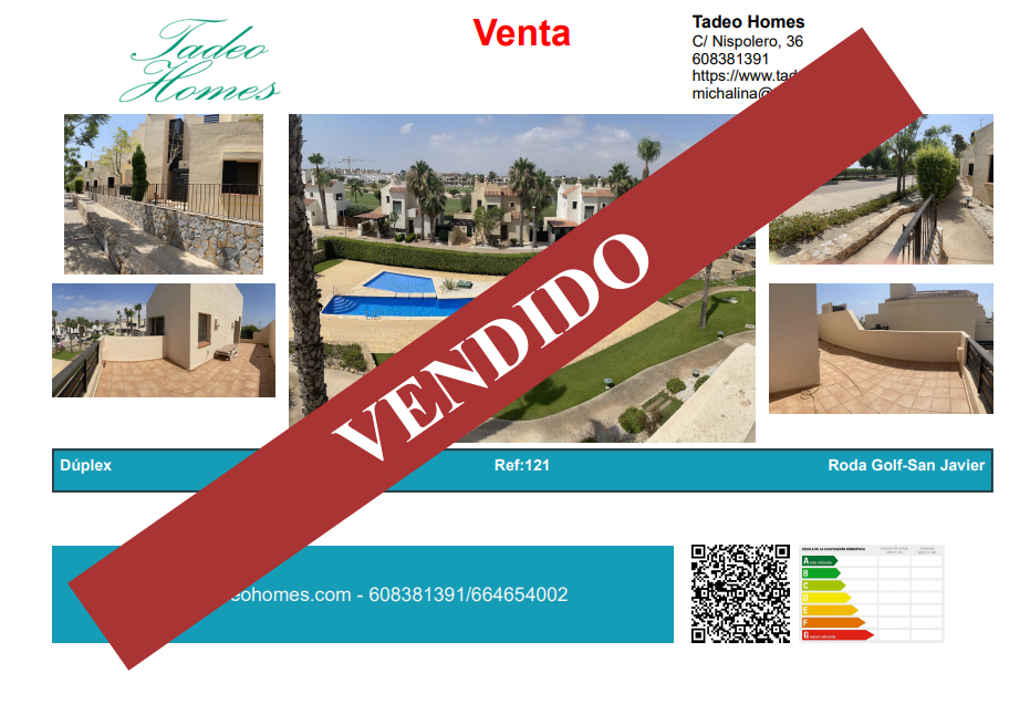 For sale of duplex in San Javier