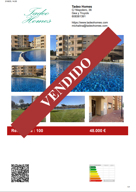 Venta de apartamento en Gea y Truyols