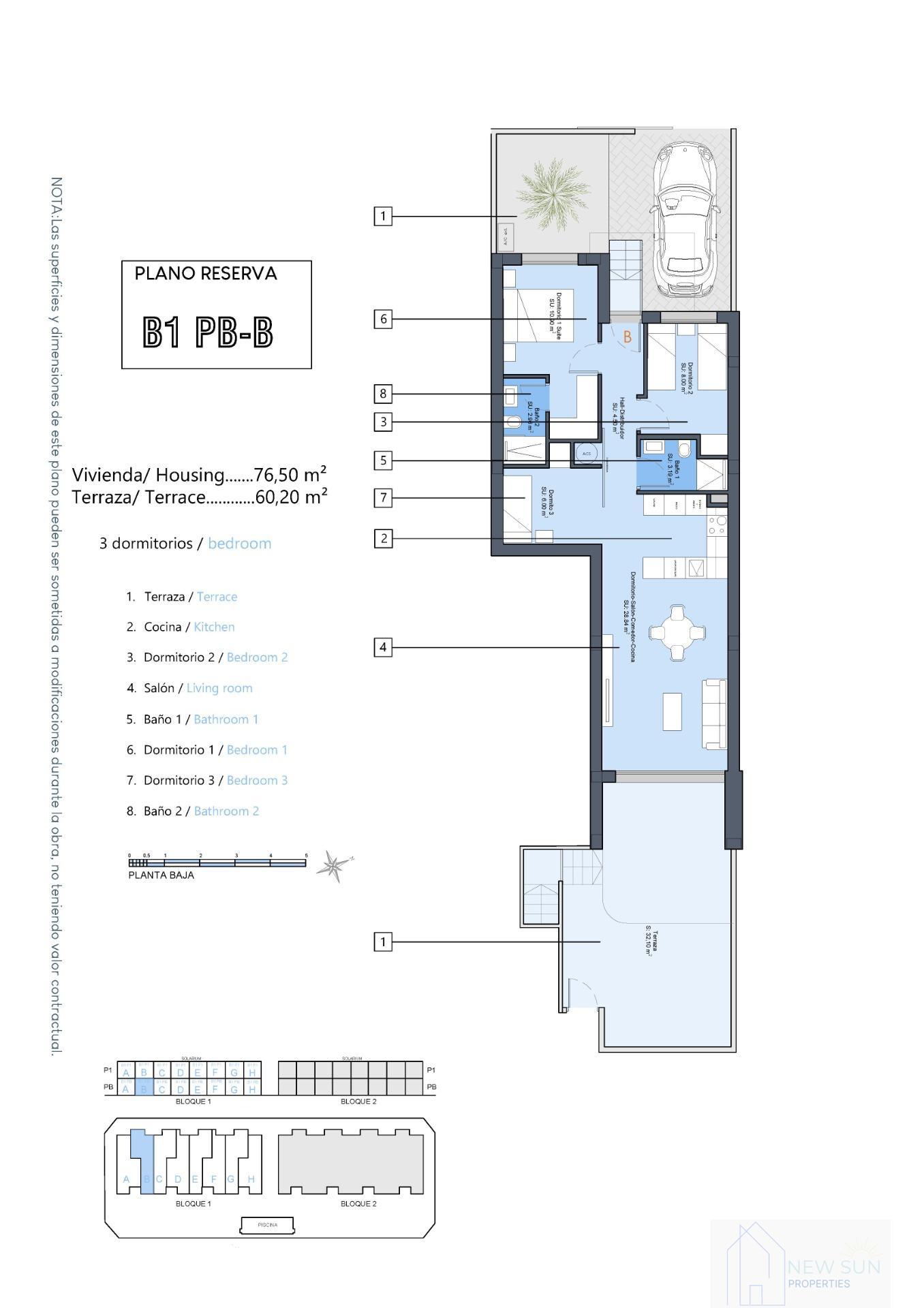 For sale of bungalow in Dolores