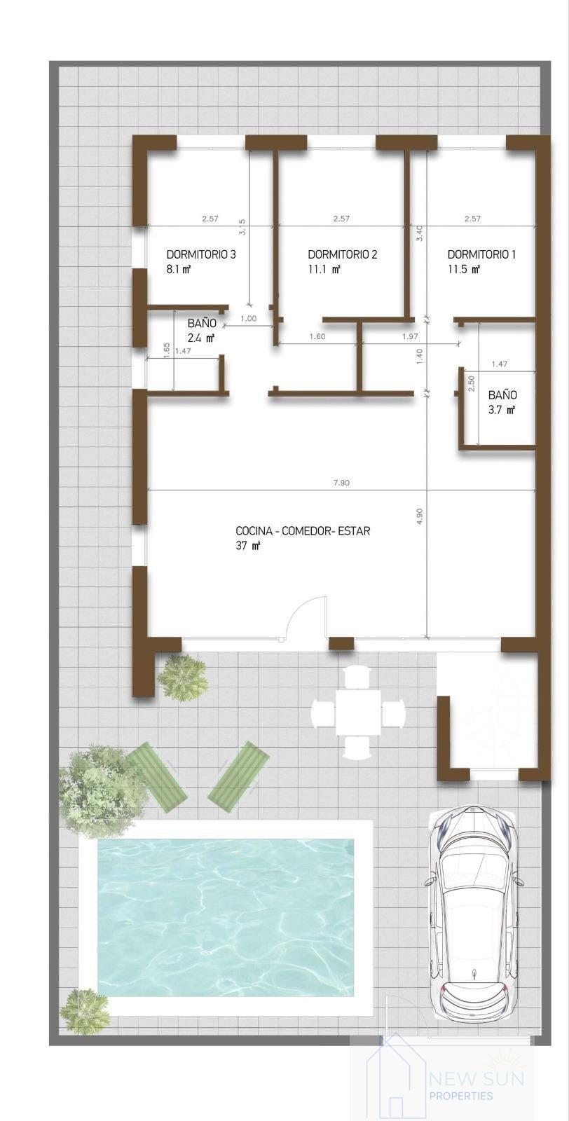 For sale of villa in Fuente alamo de Murcia