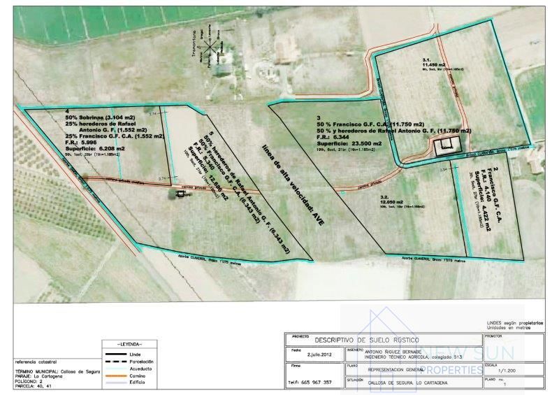 Venta de finca rústica en Callosa de Segura