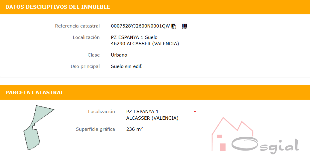 Vente de terrain dans Alcàsser