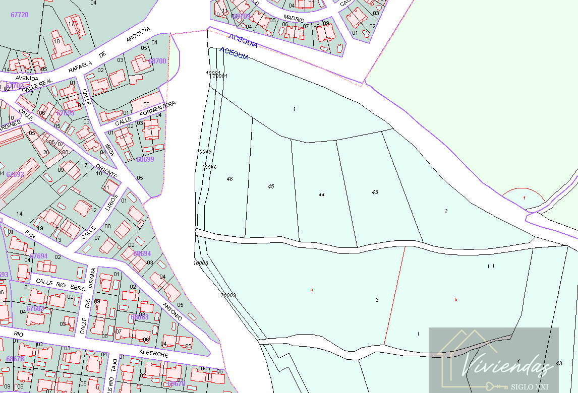 For sale of land in Villanueva de Perales