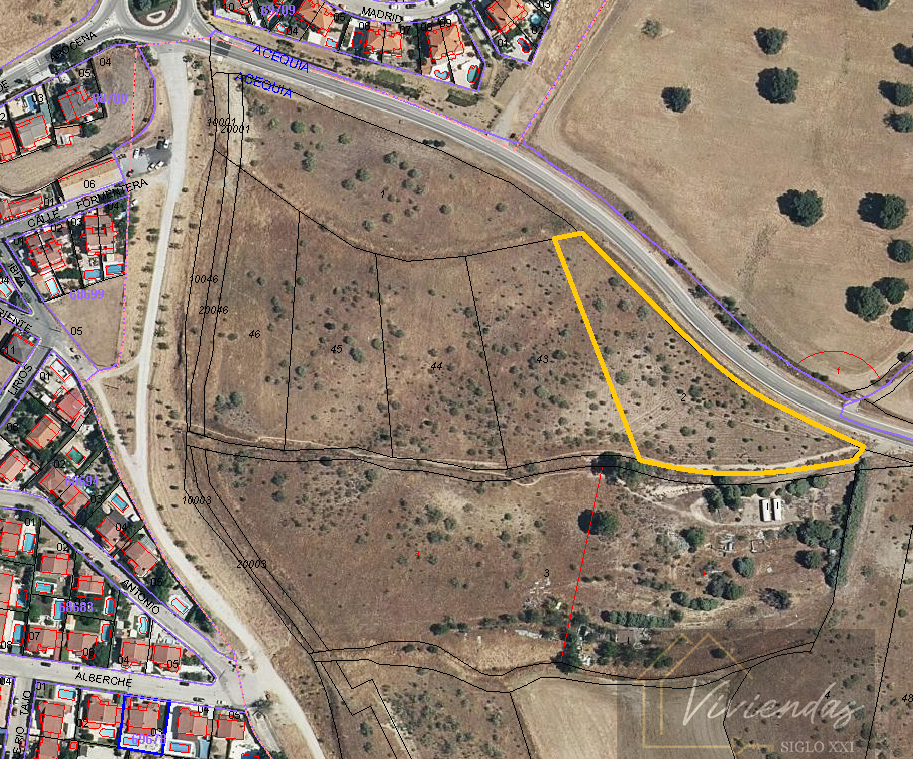 For sale of land in Villanueva de Perales