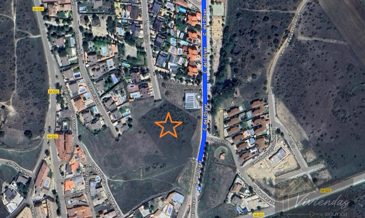 For sale of land in Villamantilla