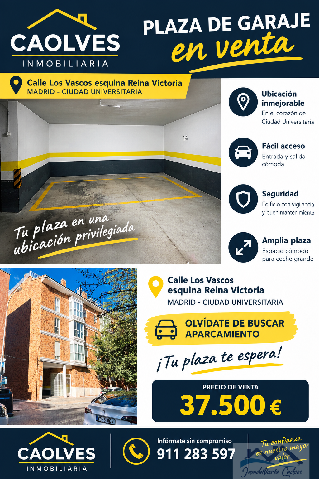 Venta de garaje en Madrid