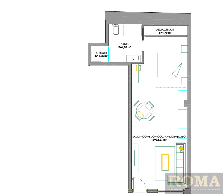 Venta de estudio en Salamanca