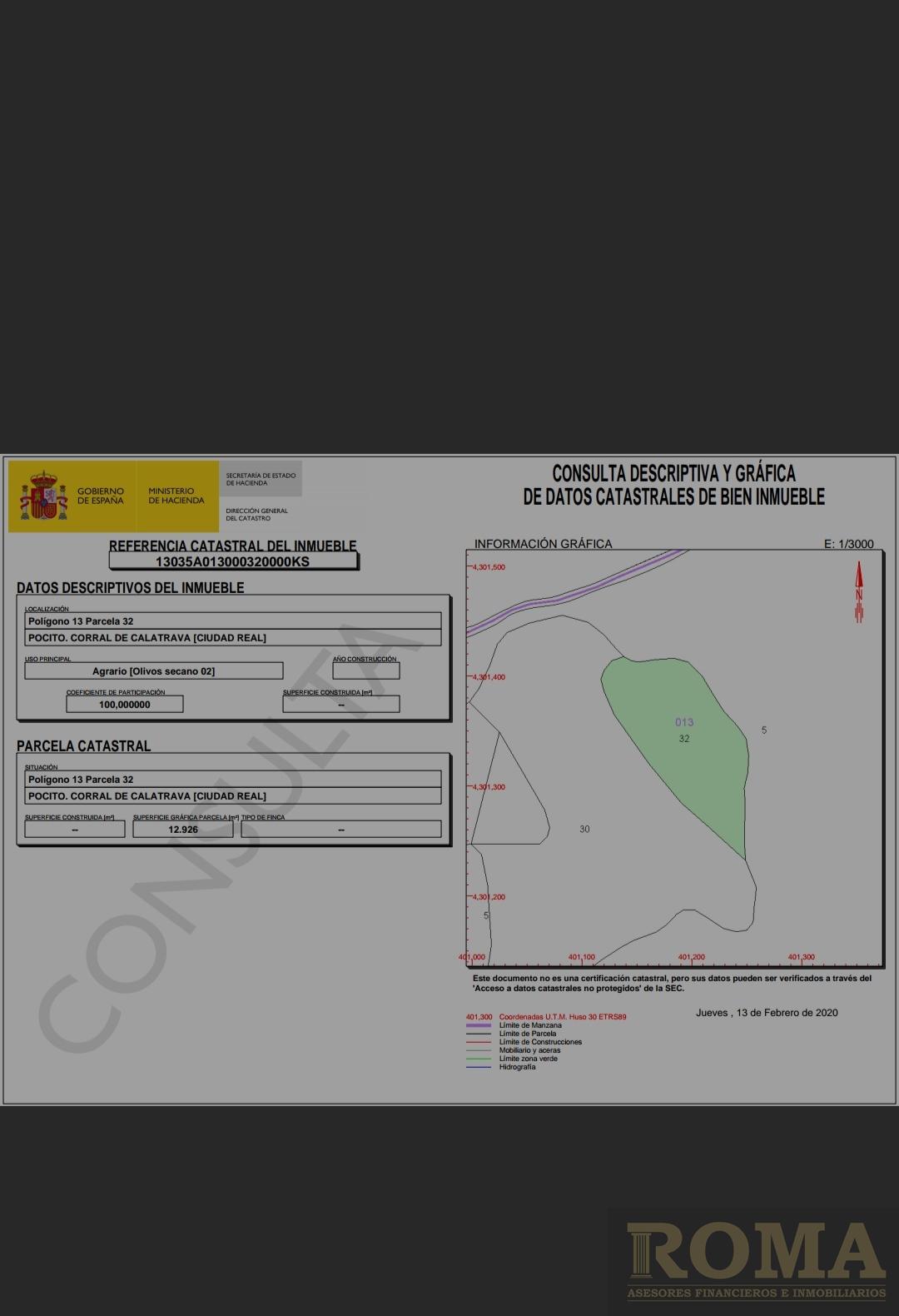 For sale of rural property in Corral de Calatrava