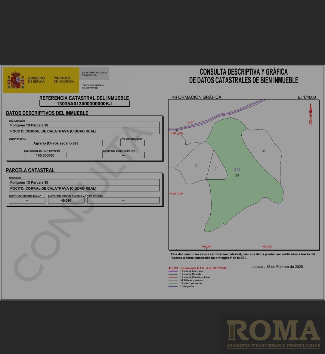 For sale of rural property in Corral de Calatrava