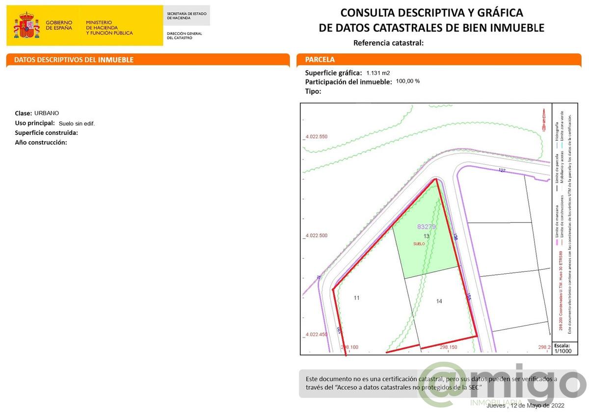 Venta de terreno en Manilva