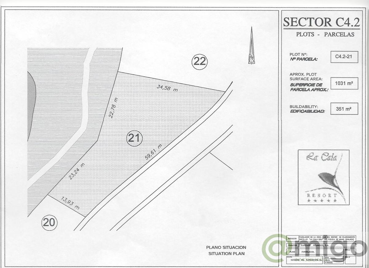 Venta de terreno en La Cala Golf